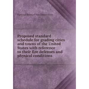  Proposed standard schedule for grading cities and towns of 
