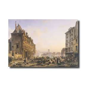  Attack On The Hotel De Ville 28th July 1830 Giclee Print 