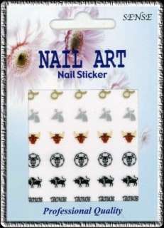30 ZODIAC Sign TAURUS Nail Art DECAL Stickers  