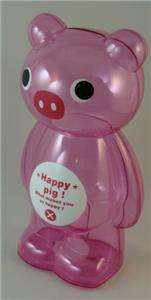 BIG LARGE CLEAR PLASTIC PINK PIG CHILDRENS PIGGY BANKS  