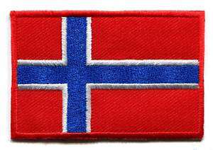 Flag of Norway applique iron on patch med S 94  