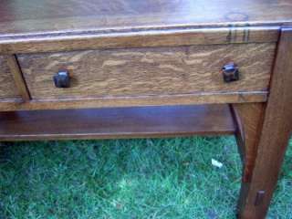 Antique Limbert Arts and Crafts Oak Library Table/Desk  