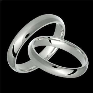 Eves   Exclusive 4mm Wide Platinum Wedding Bands   Custom Made for Him 