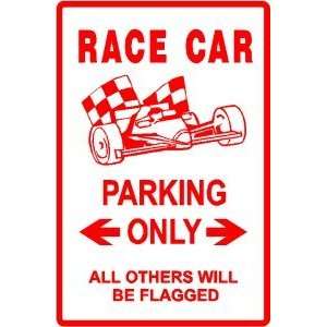  RACE CAR PARKING sign * street sport driver