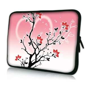  Tree DOUBLE Sided Print Design Pink Laptop Carrying Case Notebook 