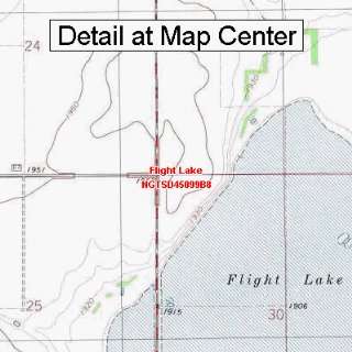  USGS Topographic Quadrangle Map   Flight Lake, South 