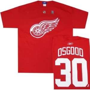   Red Wings Chris Osgood Player Name & Number T shirt