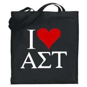  Alpha Sigma Tau I Love Tote Bags 