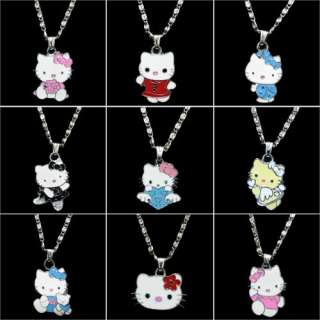   9pcs Lovely HelloKitty Necklace Girl Kids Birthday Party Gift  