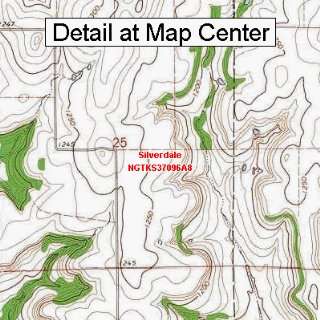  USGS Topographic Quadrangle Map   Silverdale, Kansas 