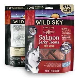   Salmon Jerky Treats for Dogs Two 24 ounce Bags 