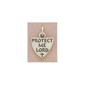    Sterling Silver Charm .625 in tall Protect Me Lord Jewelry