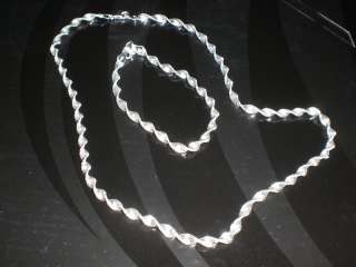 STERLING SILVER Twisted Necklace/Bracelet made in Italy  