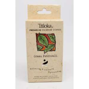  Green Patchouli   Triloka Premium Cone Incense Beauty
