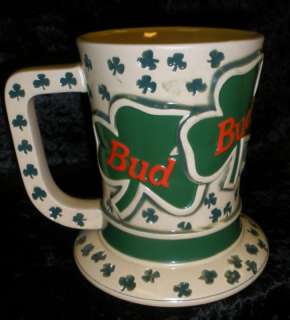 Budweiser Beer Stein St. Pats 1995 Tip O the Hat  