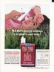 original print ad 1963 pall mall s sexy brunette in