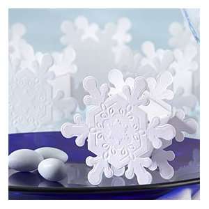  Embossed Elegance Snowflake Favor Boxes