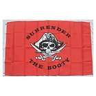 Brand New Red 3 x 5 Surrender the Booty Pirate Flag Banner Fast 