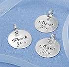 Victoria Lynn WEDDING CHARMS Silver THANK YOU   Favors Gifts 20pc 