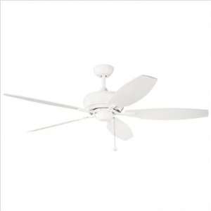   Whitmore Ceiling Fan in White Powder Coat with White Blades (Set of 2