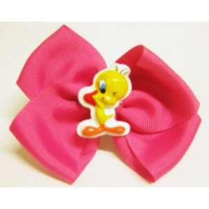  3.5 Hot Pink Bow With French Clip Beauty