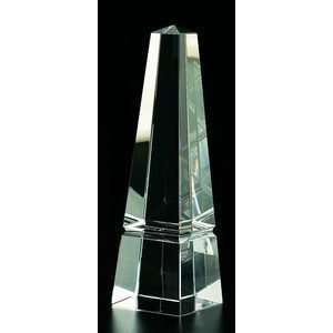 Badash Crystal Glass Obelisk Corporate Desk Accent  