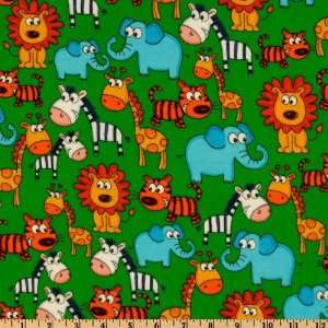  44 Wide Fabri Quilt Cuddle Flannel Novelties Wild Animals 