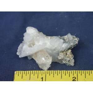 Cookeite Mineral (Gem) on solution quartz crystal cluster (Arkansas 