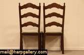 beautiful set of six country ladderback dining chairs are in very 