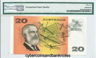 AUSTRALIA   $20, Johnston/Stone R408   PMG about Uncirculated 55EPQ