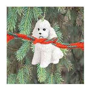  White Sportcut Poodle Christmas Ornament