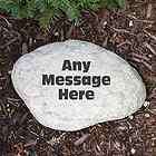 engraved any message garden stone personalized with up to 60