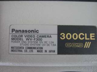   Video Camera Model WV F300 w/Canon Macro TV Zoom Lens 10 120mm  