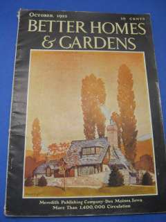 vtg Better Homes & Garden Magazine October 1933  