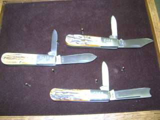 CASE XX 1982 STAG BARLOW KNIFE SET  
