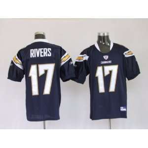  Philip Rivers #17 Navy Blue NFL San Diego Charger Football 
