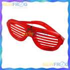 Glow Light Glasses Fashion LED Shutter Sunglasses Red C