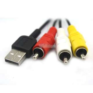 USB/AV Data Cable for SONY DSC W290 H20 HX1 W210 T500  
