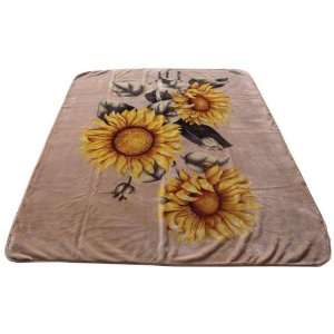  Sunflower Print Blanket