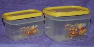 Disney 2pc Mini Storage Containers ~Baby Pooh & Tigger  