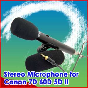 HD DV Stereo Microphone for Canon 7D 60D 5D II 550D  