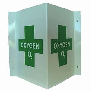  Oxysure Systems Oxygen Sign, 1 ea