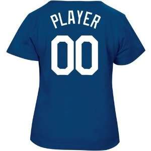  Kansas City Royals Womens Custom Player and Number T Shirt 