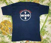 THE WHO Vintage Concert SHIRT 80s Tour T UK  