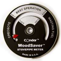Condar Woodsaver Woodstove Pipe Thermometer NEW 3 16  