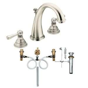 Moen T6125AN 9000 Kingsley Two Handle High Arc Bathroom Faucet with 