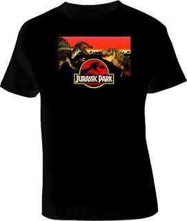Jurassic Park Dinosaur Logo Vintage T Shirt  