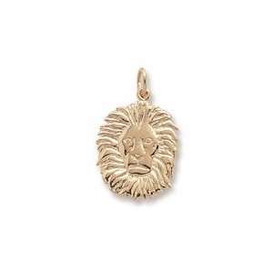    14kt Yellow Gold Lion Charm. Gold and Diamond Source Jewelry