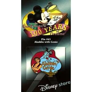   100 Years of Dreams Pin #63 Aladdin with Genie 