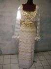 ROSES deluxe TITANIC tea gown LACE dress GOWN sz 8